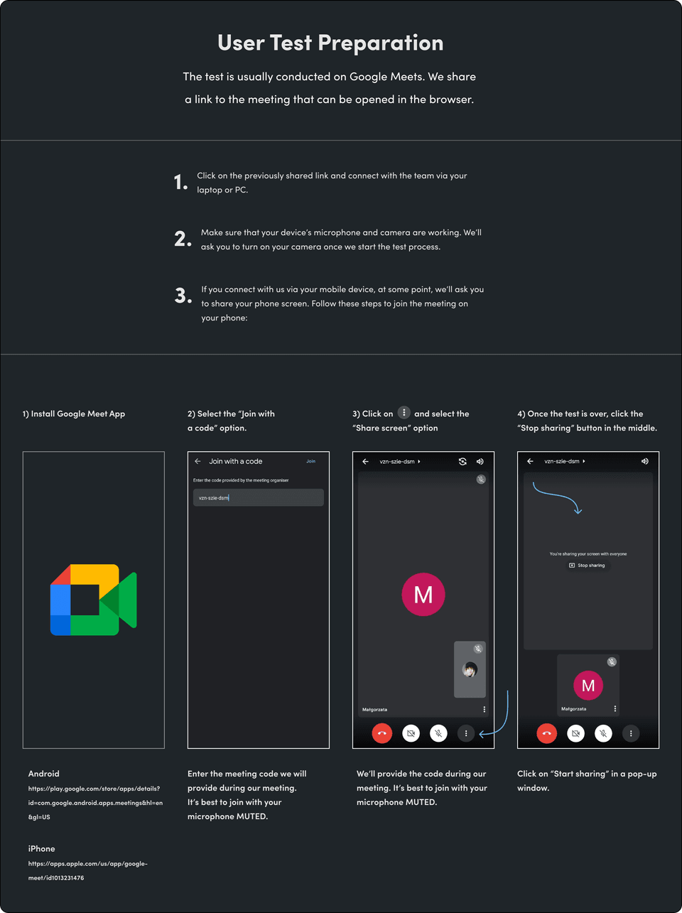 beta test user preparation for testing mobile version 